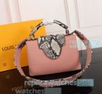 High Clone L--V Capucines BB Pink Taurillon Leather Women's Handbag